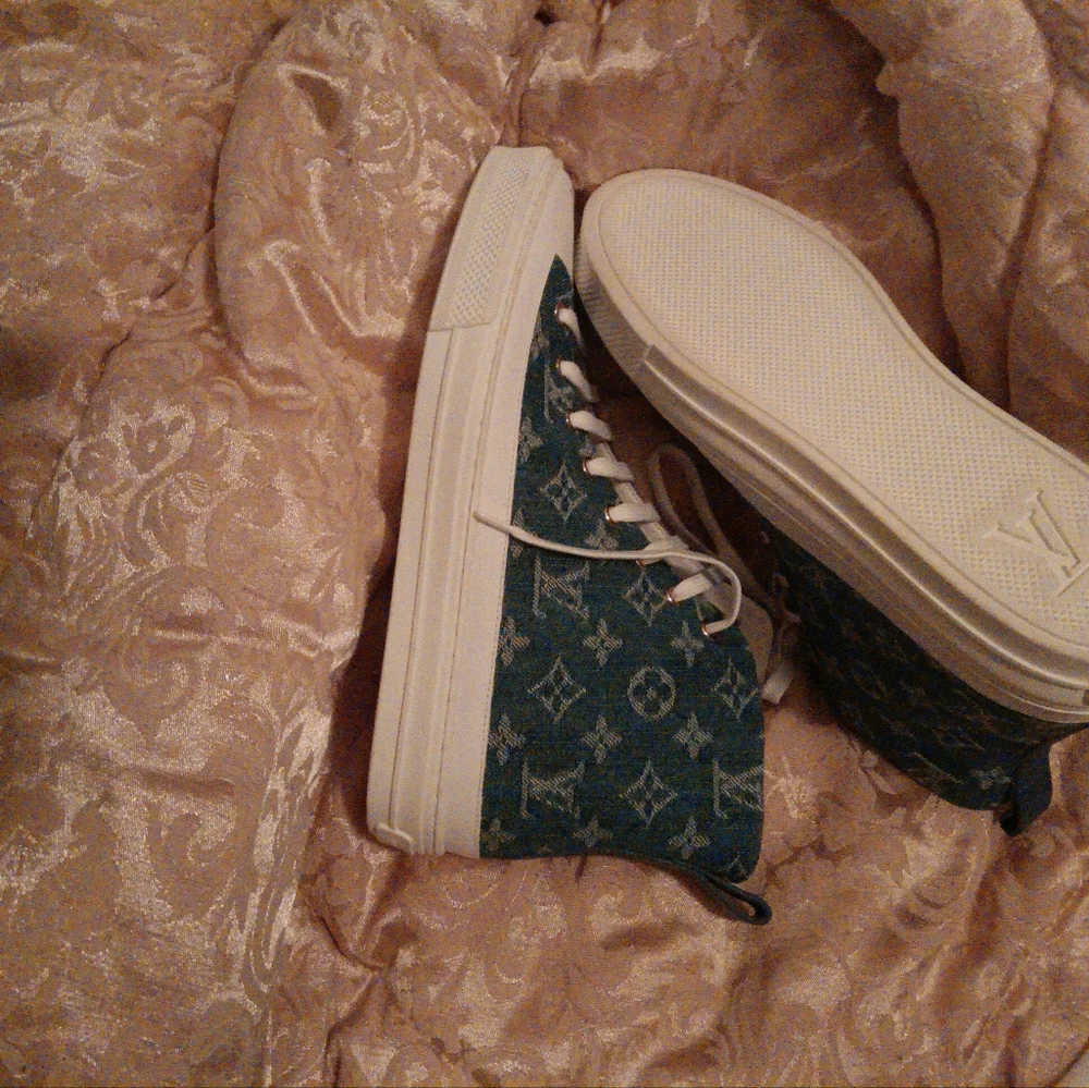 Louis Vuitton high top denim - Picture 3 of 3